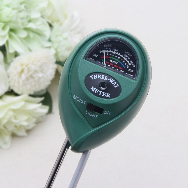 3 in1 Blumen Anlage Boden PH Tester Feuchtigkeit Licht Meter hydrokultur Analyzer