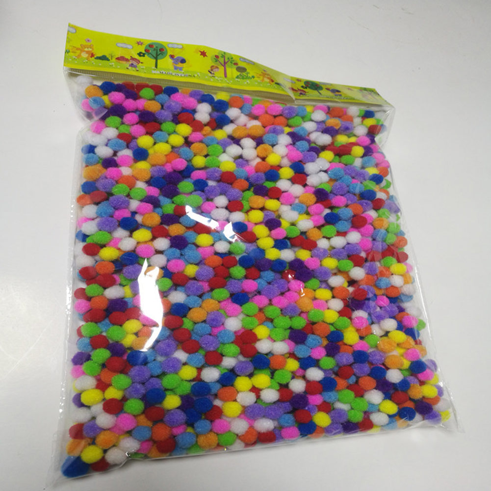 Lot de 300 pompons multicolores assortis pour loisirs créatifs, fournitures de loisirs créatifs, matériel de bricolage innovant