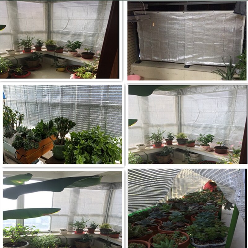 80% Zon Zonnezeilen Aluminiumfolie Zonnescherm Tuin Auto Werpen Camping Zonwering Net Zon Zonnezeil Outdoor Zon onderdak