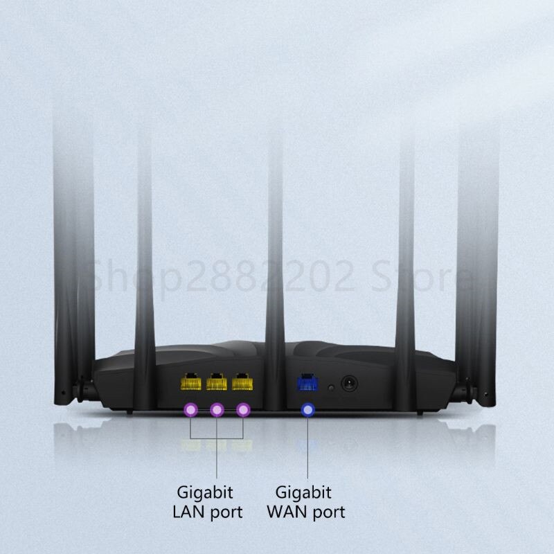 AC23 Wireless Router 2.4GHz/5GHz Dual Band Frequency 1000M Gigabit WiFi Router Support IPV6 Protocol App Control