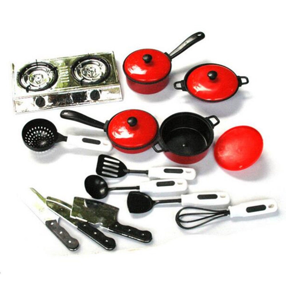 date 13 pièces bambin filles bébé enfants jouer maison jouet cuisine ustensiles casseroles casseroles nourriture plats ustensiles de cuisine