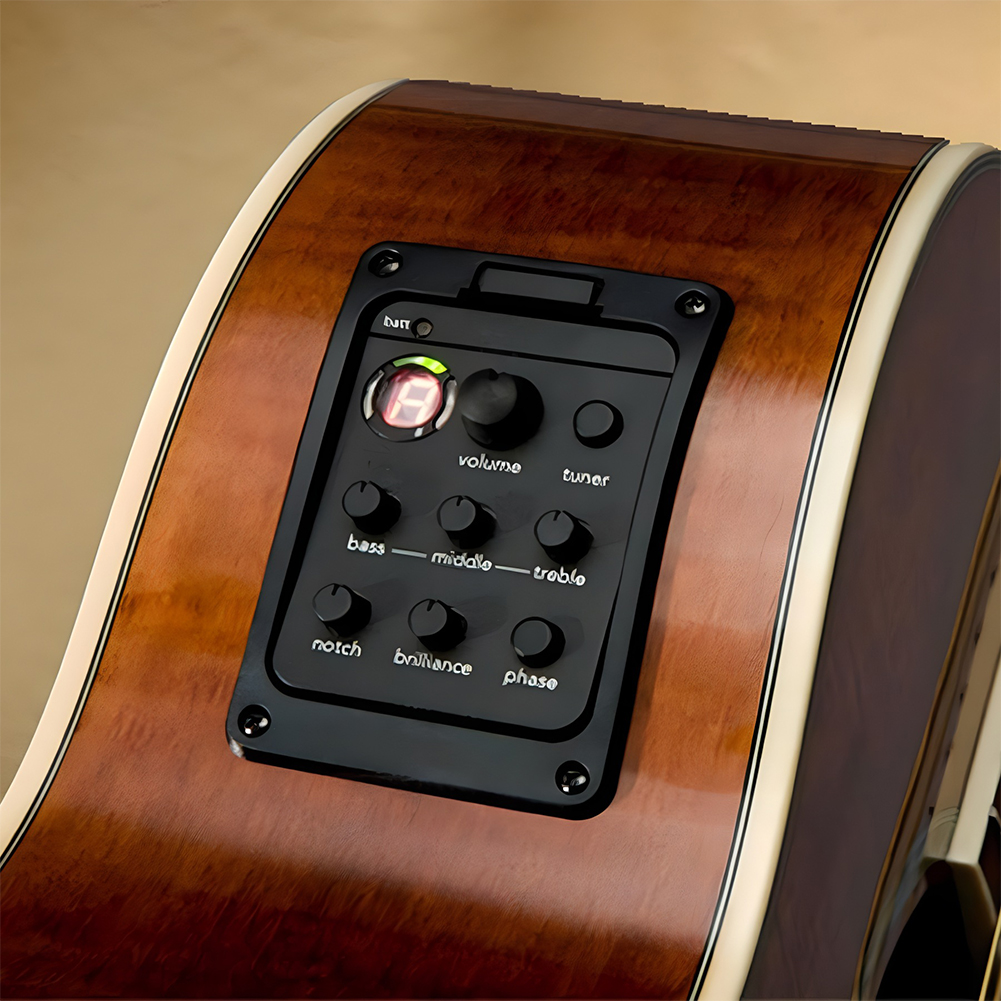 201 Klassieke Akoestische Gitaar EQ Tuner Piezo Pickup Onboard Voorversterker Systeem 4-Band Equalizer Onboard Voorversterkers voor Fishman Presys +
