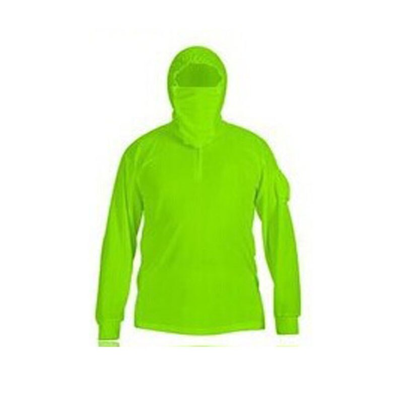 Camisas de pesca de verano transpirables de secado rápido protección solar Anti-UV para deportes al aire libre ropa de hombre Anti-mosquito senderismo camisas para acampar: Green / XL