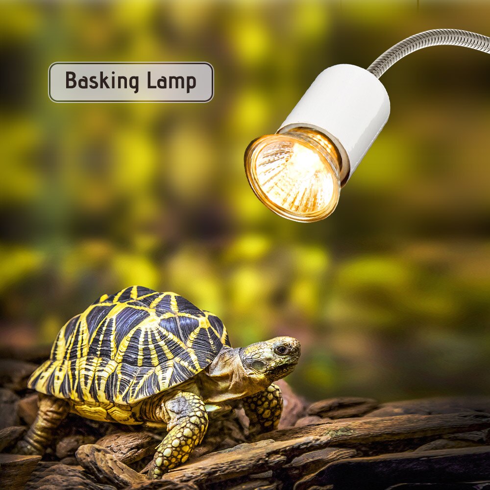 Terrarium reptiler ödla sköldpadda basking lampa 110-240v halogen pet värmelampa uva uvb sola lampa värmare belysning för sköldpaddor