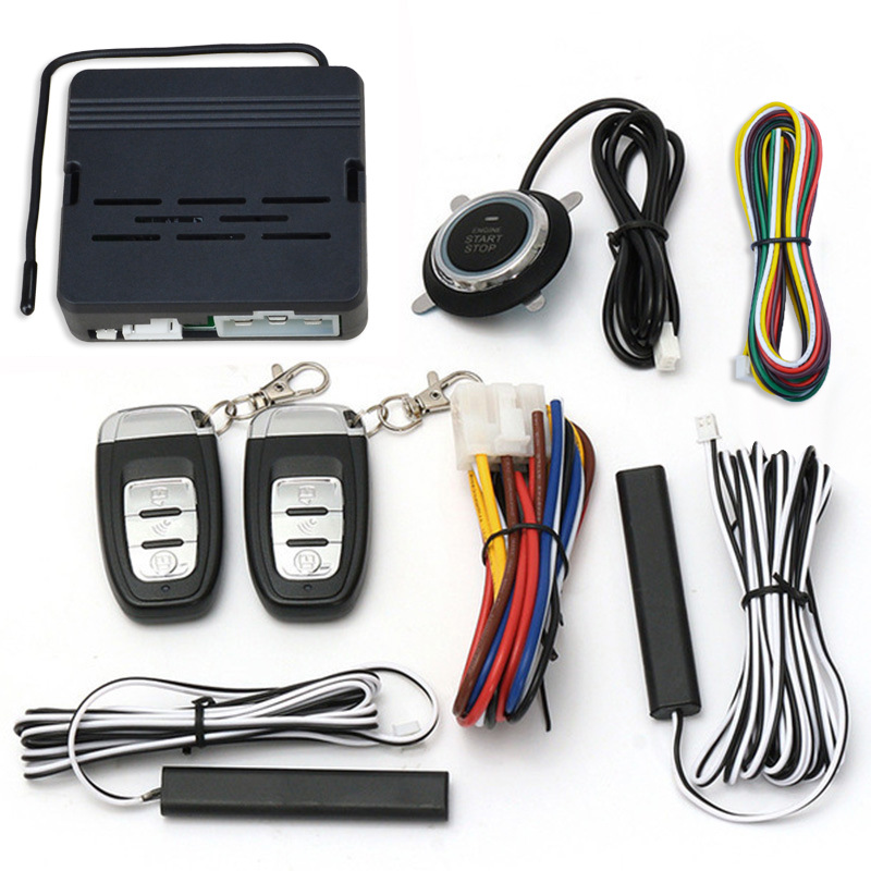 Car Alarm SUV Keyless Entry Remote Engine Start Alarm System Push Button Remote Starter Stop Car Security Accessories