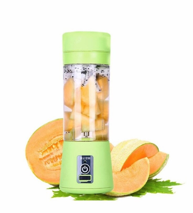 400ml bærbare elektriske juicer blender usb mini frukt blandere juicer frukt ekstraherer mat milkshake multifunksjon maker maskin: Grønn