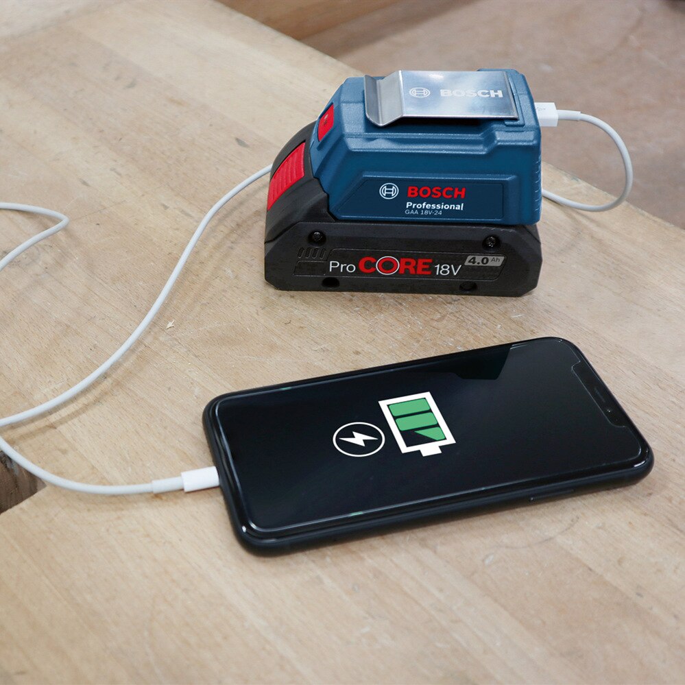 Bosch GAA 18V-24 Bosch Power Tools Power Bank Adapter Battery Power USB Converter