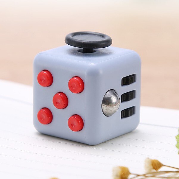 Finger Fidget Toy Anxiety Stress Relief Dice Sensory Toy For Adult / Kids Decompression Adhd Special Needs Autism Toy With Box: E