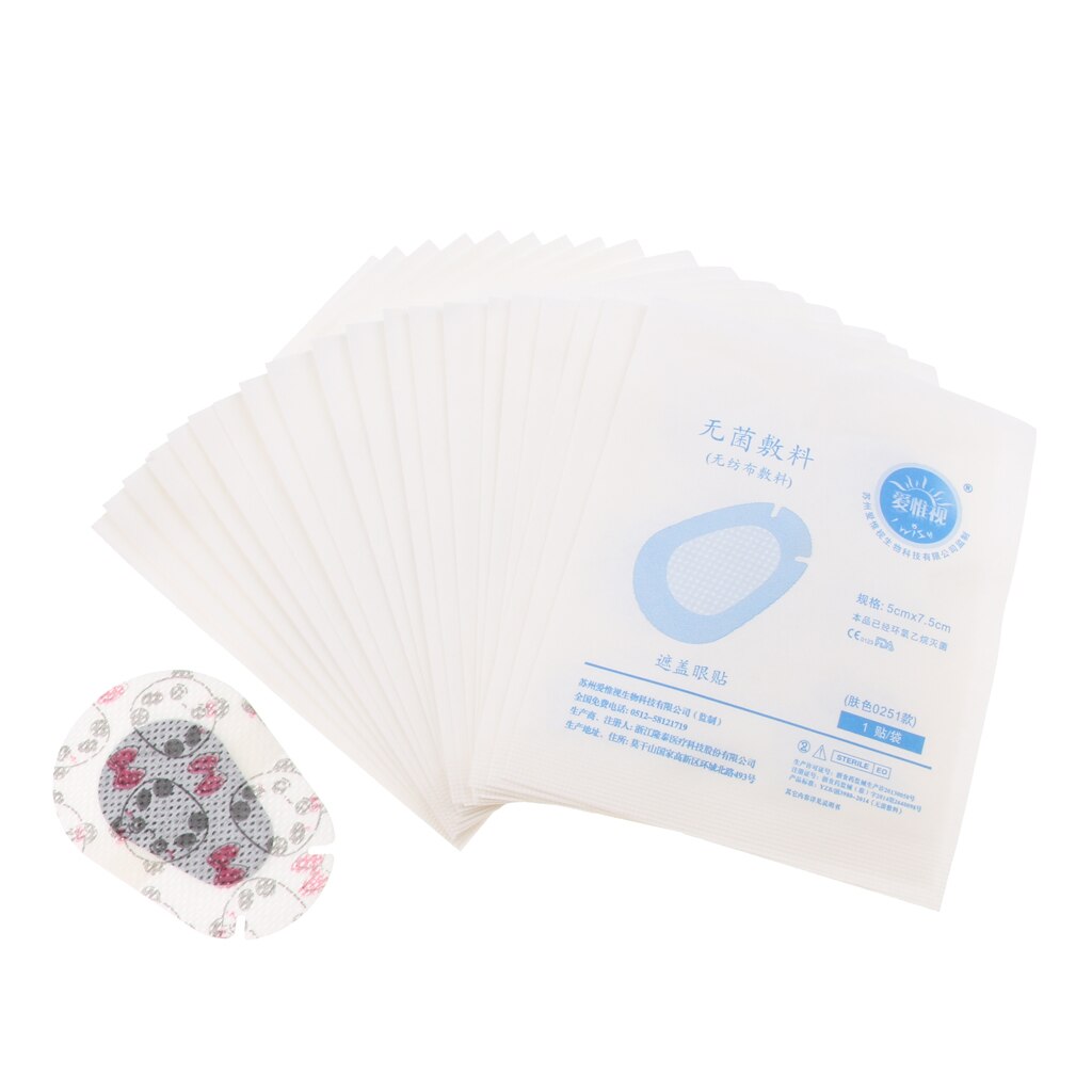 Amblyopie Gekruiste Ogen Lui Oog Wegwerp Adhesive Eye Patch Pad Sticker - 20 Count Per Doos