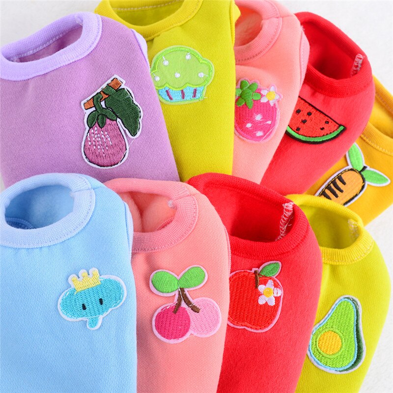 Mini Dog Vest Puppy Tiny Clothes Soft Pet Milk Dog Shirt Vest Costume XXS XS for Teacup Poodle Cat Rabbit Cartoon Jacket