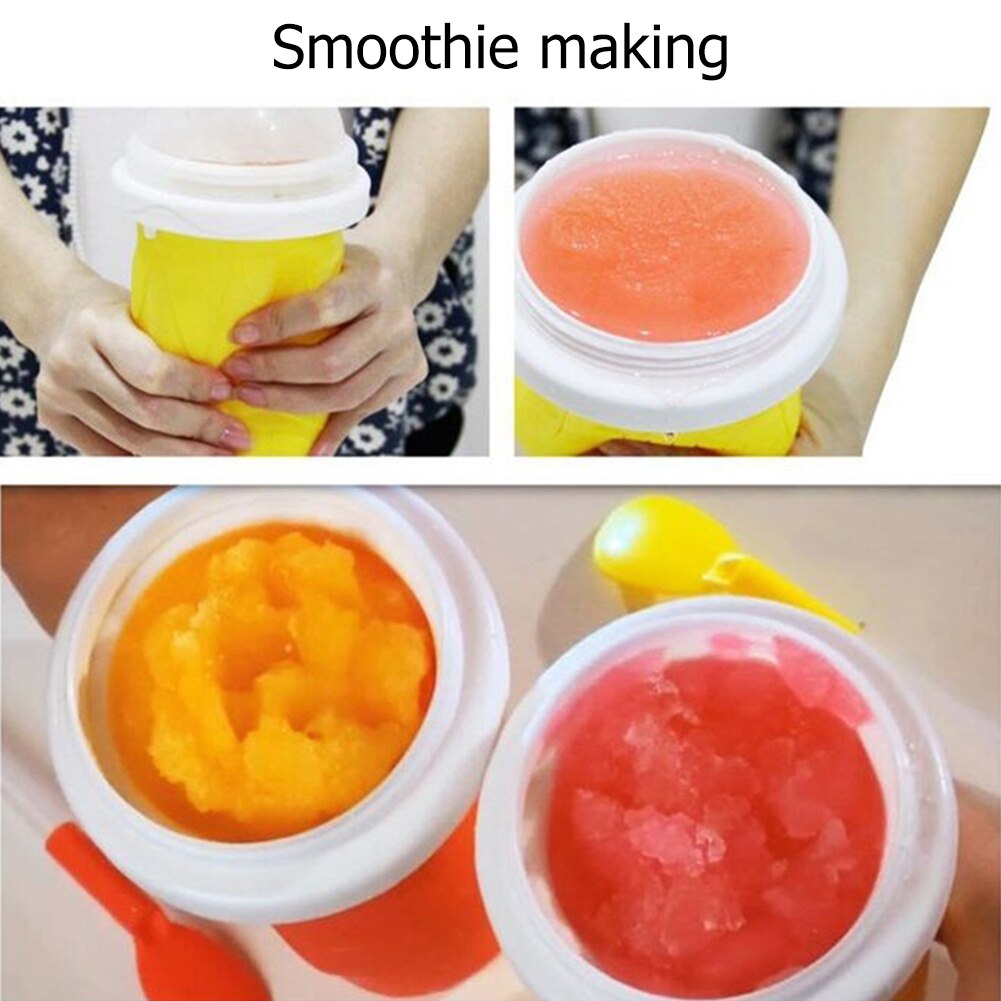 350ml Quick Frozen Smoothies Slushy Ice Cream Maker Milk Shake Maker Cooling Cup Squeeze Cups Mug Diy Homemade Freeze Drinks