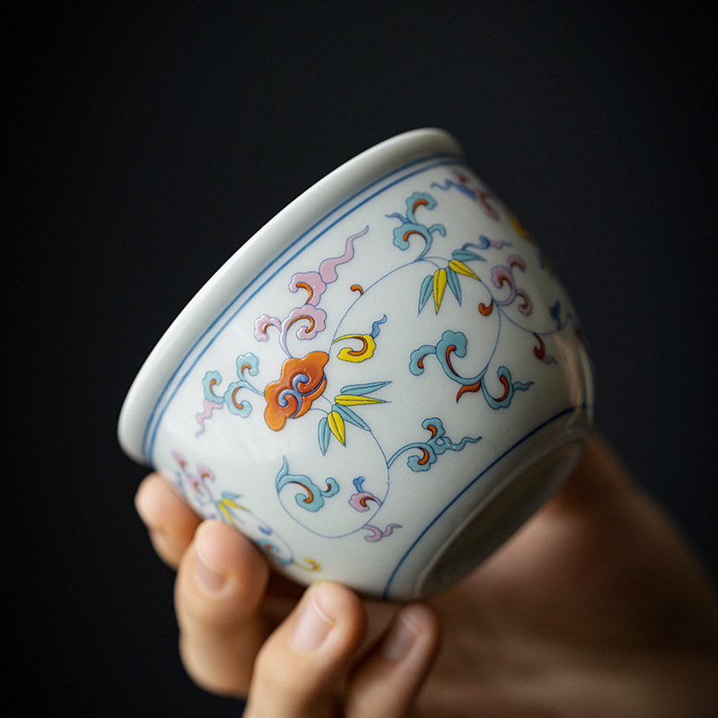 Chinese Bloemen Een Thee Cup Set Vat Water Kopjes Mooie Theewaar Vintage Wijnstok Mokken Voor Theeceremonie Theekopje Thee Service vat