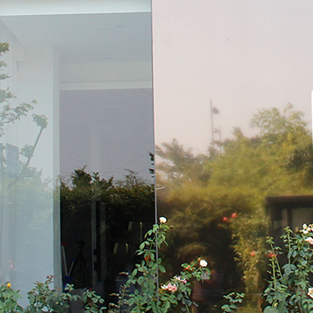 Sunice sølv & bronze statisk envejs spejlet vinduesfilm klæbemiddel privatliv klistermærke glas vinyl varme reduktion solfarvetone