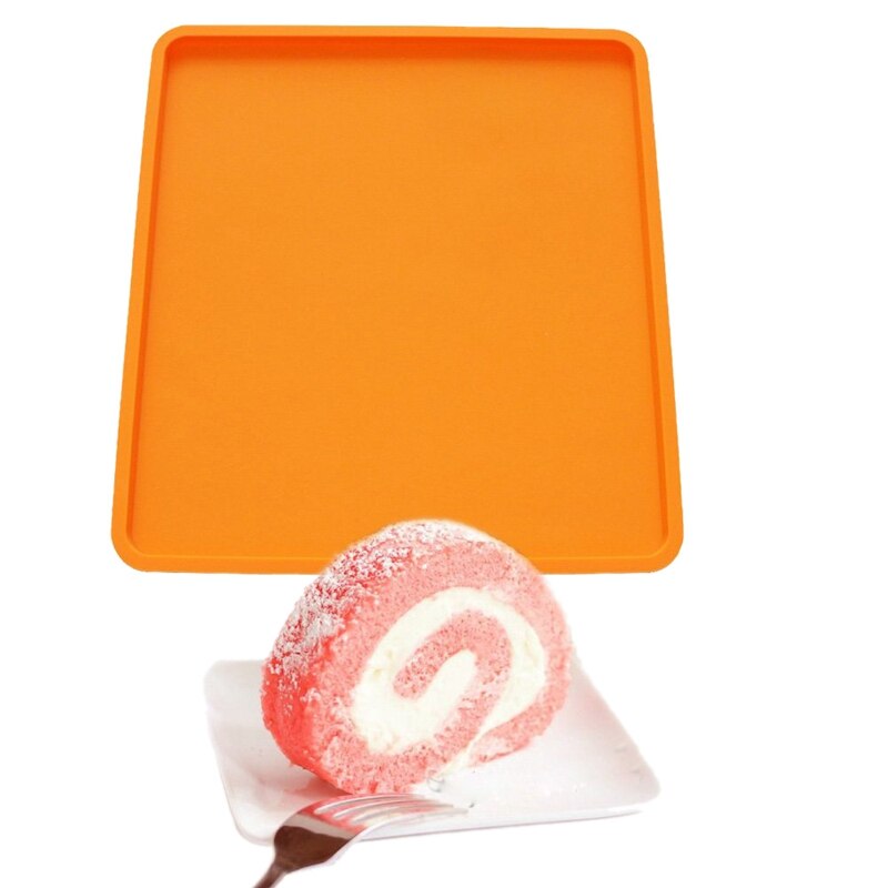 Zwitserse Roll Cake Mat Flexibele Bakplaat Jelly Roll Pan Siliconen Cookies Mold Bakvormen