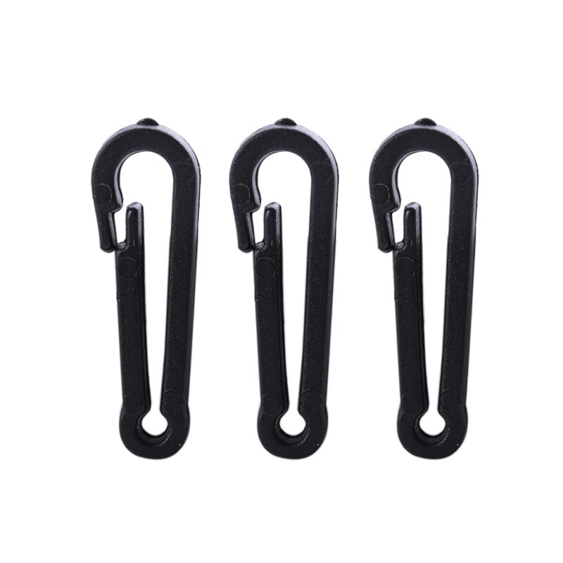 100 stuks zwarte plastic kreeftensluitingen haken sleutelhanger sluitingen masker antislip gesp sieraden accessoires