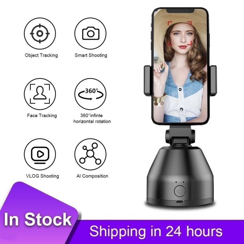 360° Rotation Face Tracking Smart AI Gimbal Personal Cameraman Robot Smart Shooting Selfie Stick Auto Face Tracking Camera Rack