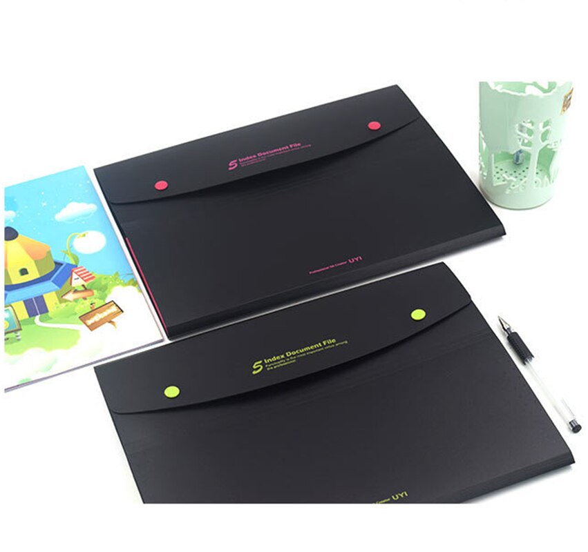 A4 File Organizer Document Houder 5-Layer Grote Capaciteit Bestanden Bag Pouch Uitbreiden Accordeon Mappen Waterdichte Office Supply