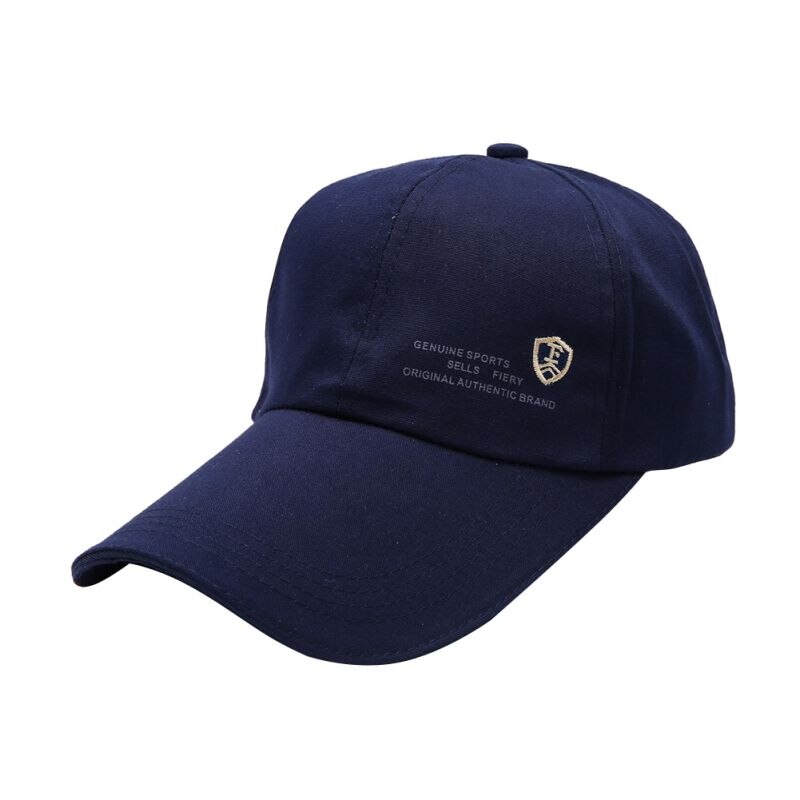 Unisex Sports Women Men Hats Lengthened Brimmed Golf Cap Outdoor Adjustable Hip-Hop Dance Hat: Navy