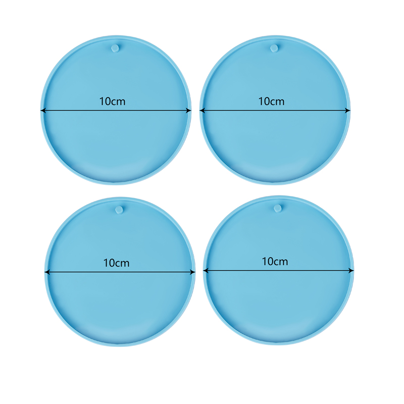 4/5Stck Weihnachten Ball Anhänger UV Epoxid Silikon bilden Blau/Rosa Schlüsselbund Harz Formen DIY Handwerk schmuck Dekorationen Gießen Werkzeuge: Weiß