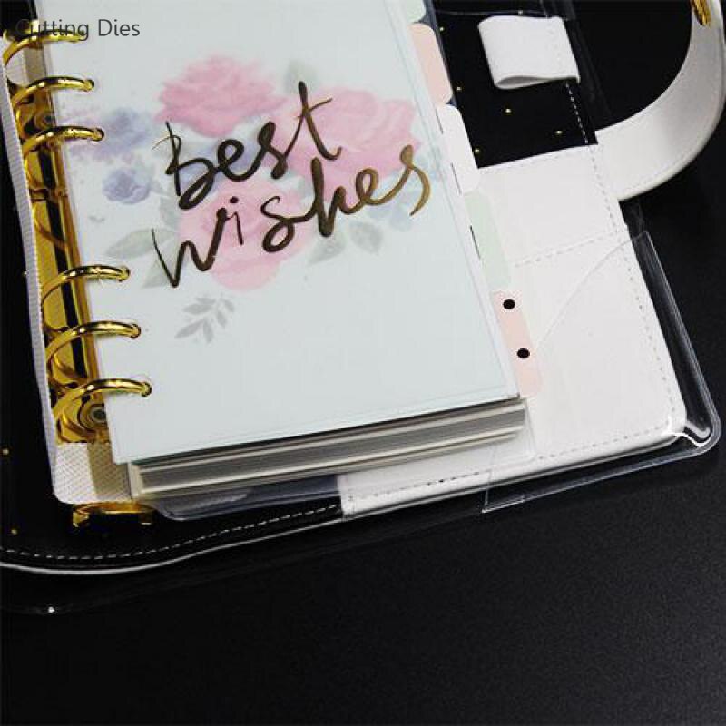 Protective Cover For Plannner Spiral Notebook Diary A5 A6 A7 Planner PVC Transparent Cover Dokibook Stationery