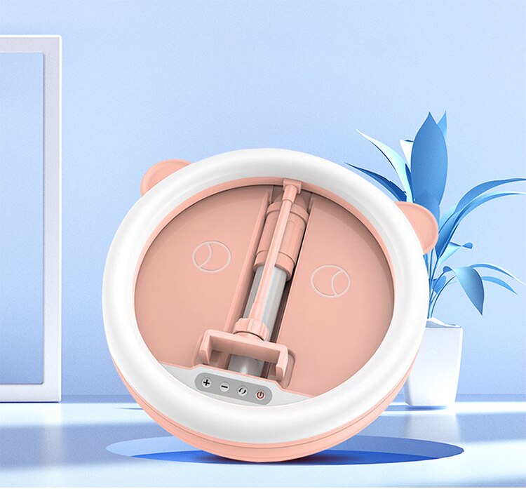 G2 10" Portable LED Ring Light Studio Photo Video Dimmable Lamp + Tripod Stand Folding Integrated Ring-shaped Fill Light