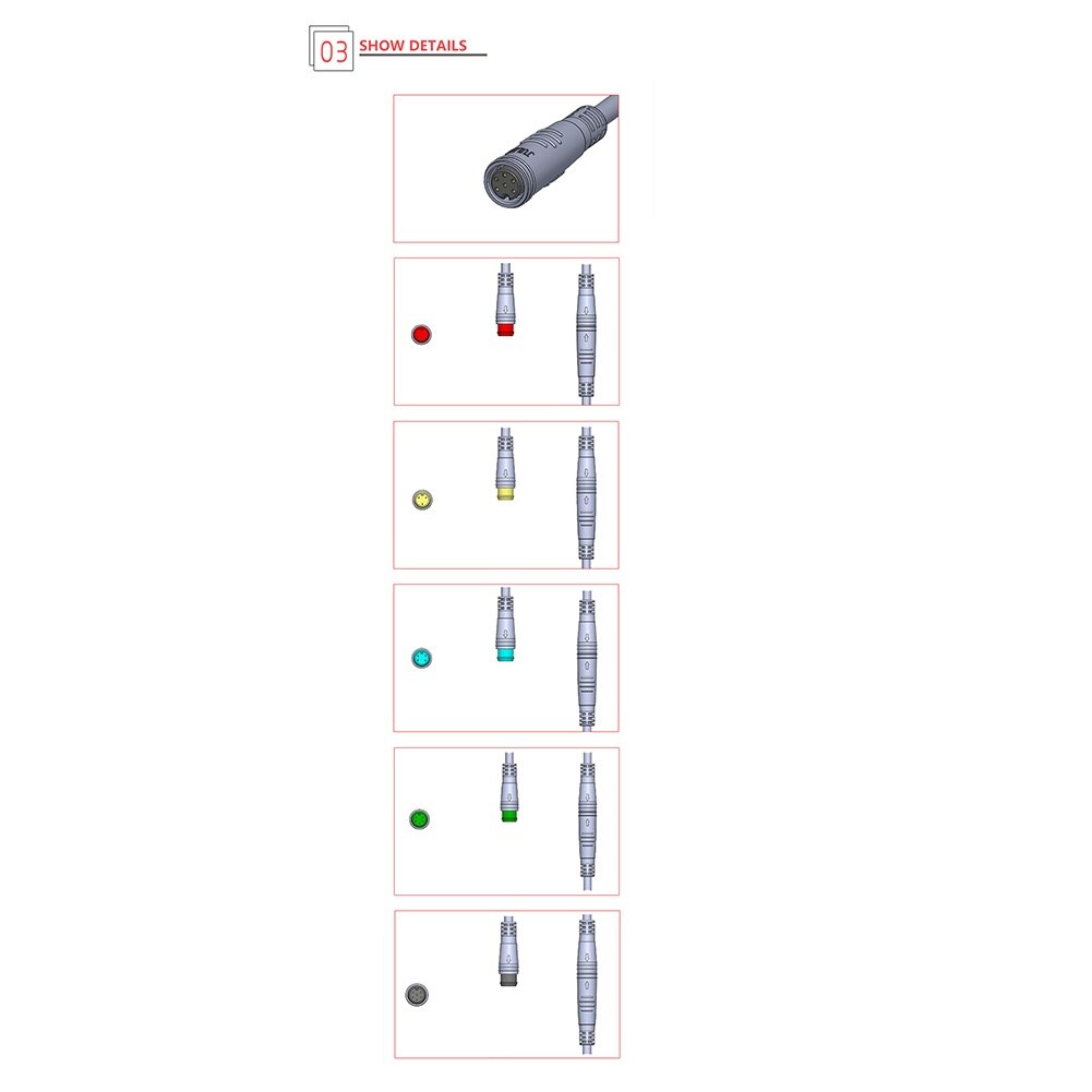 2-6 Pin Vrouwelijke Verlengen Julet Kabel Waterdichte Connector Voor Ebike Display Elektrische Fiets Scooter Signaal Kabel Accessoires