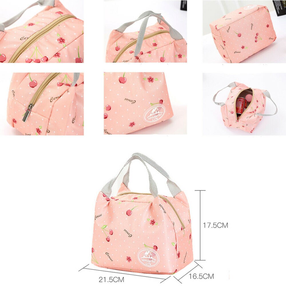 Neue Unisex Frauen Männer Tragbare Reise Thermische Isolierte Kühltasche Lunch Box Picknick Tragen OL Büro Schule Mädchen Kinder Tote beutel