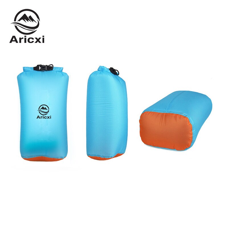 20D nylon revestido de silicone luz ultra Portátil À Prova D' Água ao ar livre Rafting Mergulho Dry Sack Bag Sacos De Natação para Rio Trekking