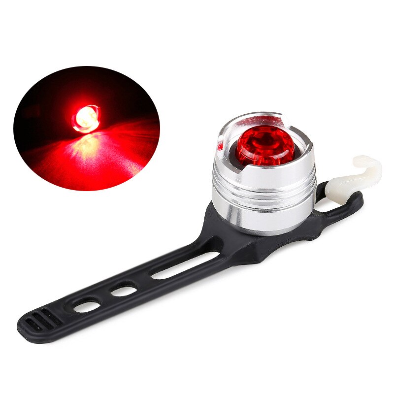 Waterdichte Fiets Licht Achterlicht Led Fiets Achterlicht Mountainbike Fietsen Achterlicht Veiligheidswaarschuwing Licht Fiets Accessoires: Silver - Red