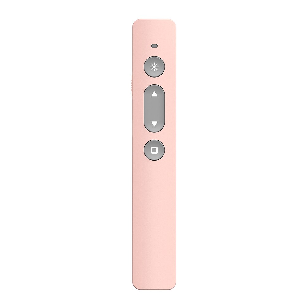 Presentation klicker trådlös presentatör pekare  n35 rf 2.4 ghz ppt slide advancer usb fjärrkontroll flip penna för powerpoint: Rosa