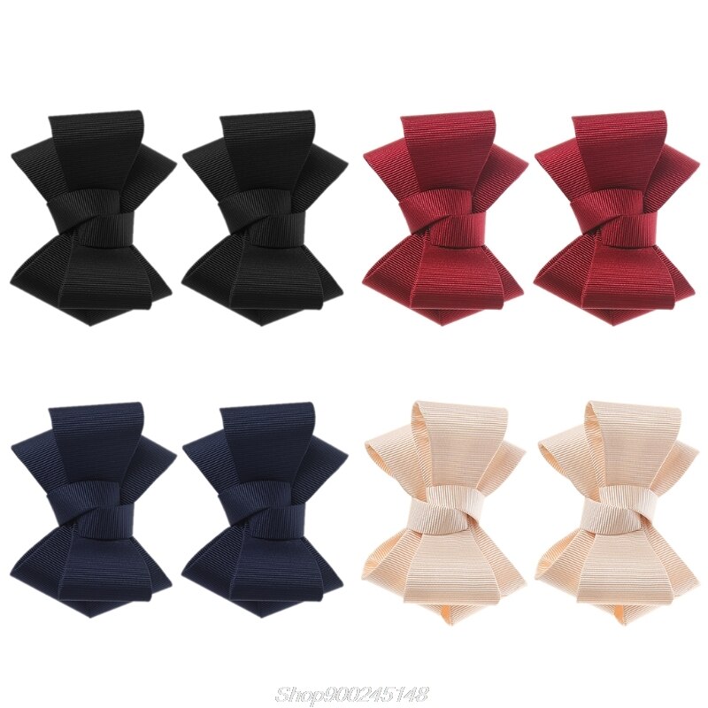 2 uds DIY parches de lazo ropa de zapatos apliques accesorios bordado Clip zapatos decoraciones