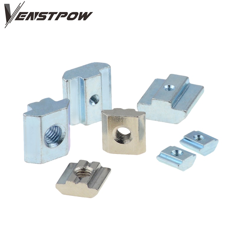 Tuerca cuadrada para perfil de aluminio, conjunto de roscas cuadradas, martillo deslizante t-track M3 M4 M5 M6 M8 M10 3030 4040 4545