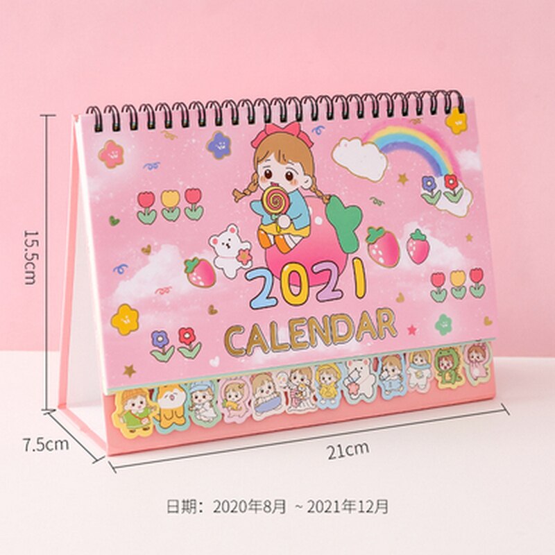 Bureaukalender kersenbloesem liefde bureaukalender desktop notitieboekje kalender: Aardbeien