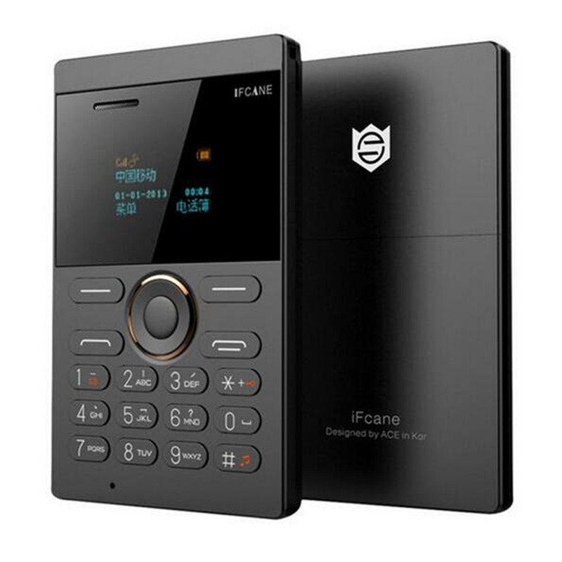 IFcane E1 Small Vibration Ultrathin Card Mini Mobile Cell Phones Support Russian Arabic Hebrew keyboard