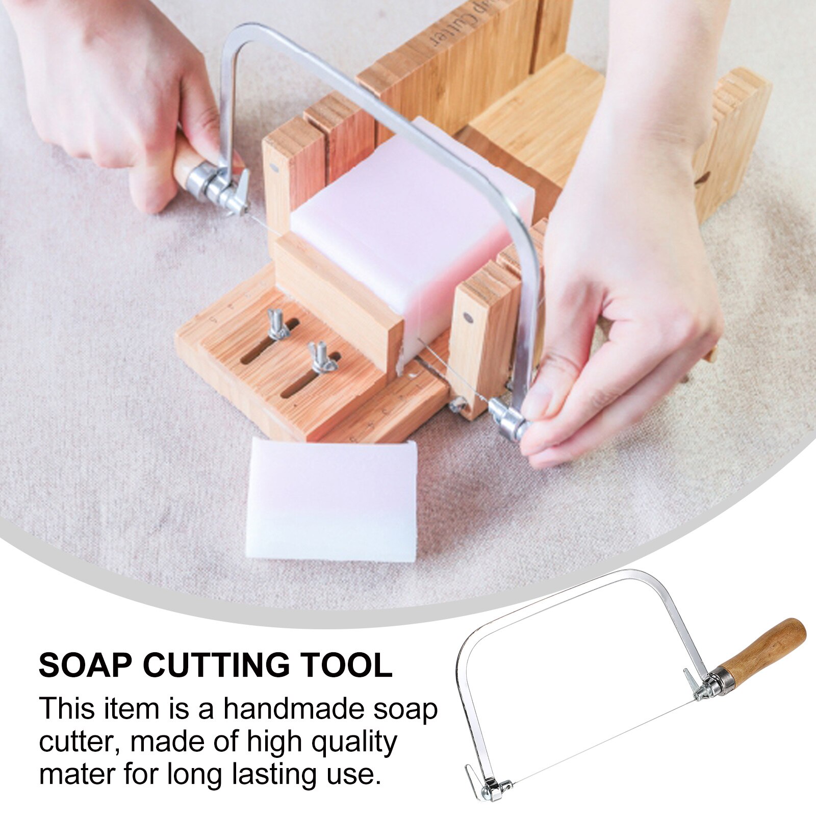 Useful DIY Soap Cutter Soap Making Tool Soap Slicing Tool Stainless Steel Soap Cutter DIY Soap Slicer Portable Soap Cutting Tool