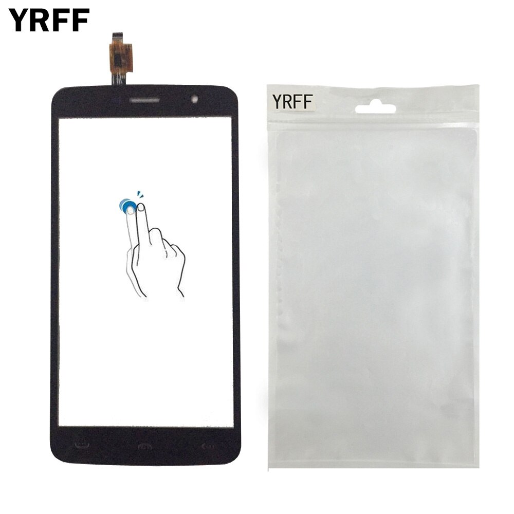 YRFF 5.5 ''Painel de Toque de Celular Para HOMTOM HT17 Frontal Da Tela de Toque Do Painel de Vidro Digitador Sensor de Ferramentas Filme Protetor Adesivo