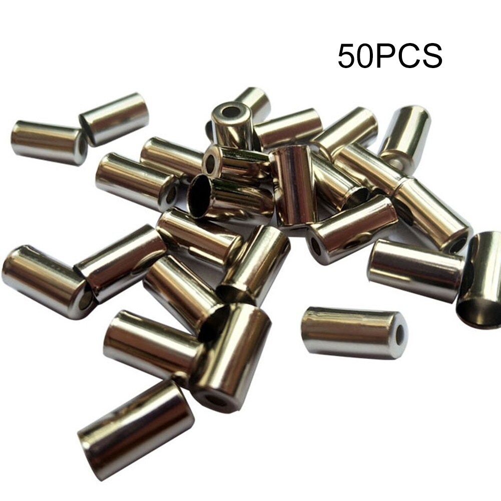 50pcs Bike BiCycle Copper BRAKE CABLE END CAP FERRULES For 5mm Diameter Outer Housings Ferrules Cycle Derailleur Shift Cap