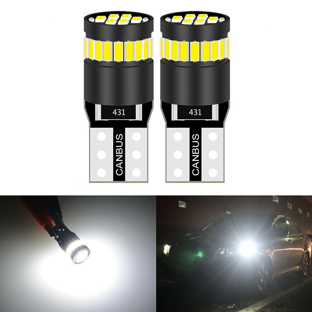 Super blanco W5W 2 uds 24SMD LED 194 2825 168 mapa Domo matrícula bombillas