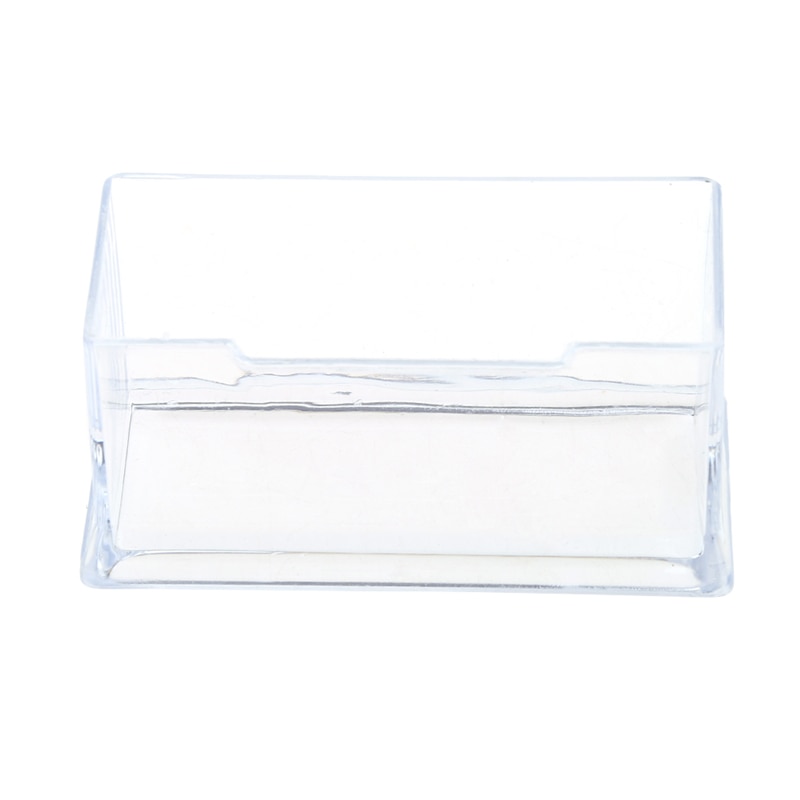 Clear Business Card Holder Acrylic Plastic Display Stand Rack Desktop Office M5TB