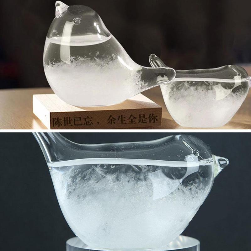 Transparent Crystal Storm Glass Bottle Barometer Bottles Weather Forecast Desktop Water Weather Station