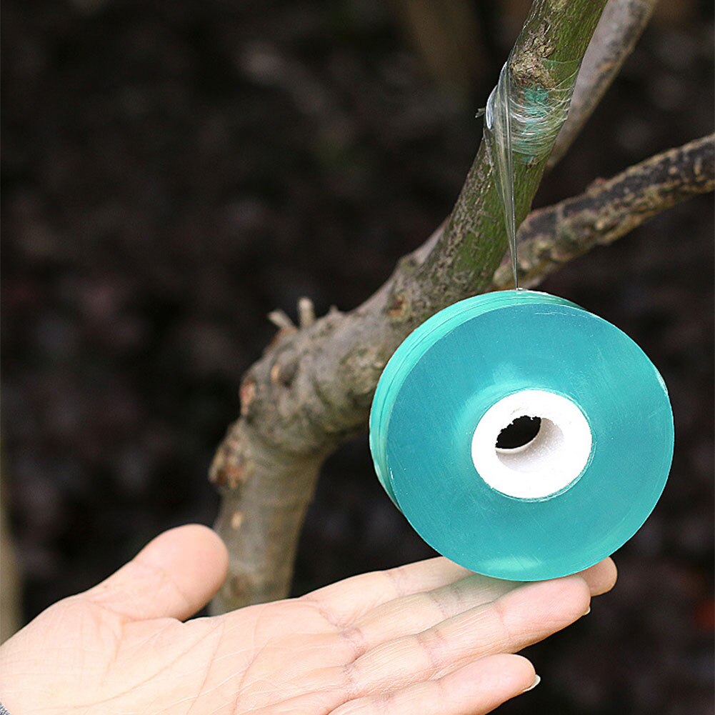 2Cm Breed Pvc Fruit Boom Enten Tape Wrapping Film Zelfklevende Plastic Film Wikkelen Tape Rekbaar Tuinieren Tape
