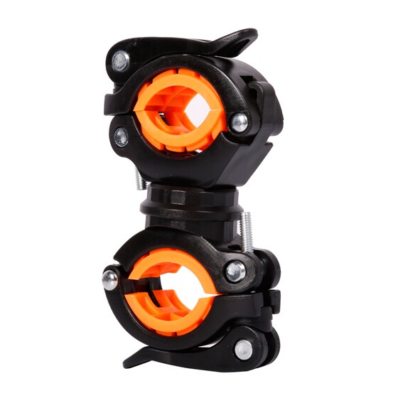 360 ° Rotatie Fietslicht Beugel Fiets Pomp Lamphouder Led Zaklamp Mount Houder Fietsen Zaklamp Clip Fiets Accessoires: Rood