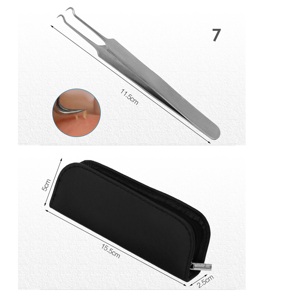 7pcs Blackhead Remover Tools Black Spots Needles Pore Cleanser Vacum Comedone Pimple Blemish Extractor Beauty Acne Remover Tool