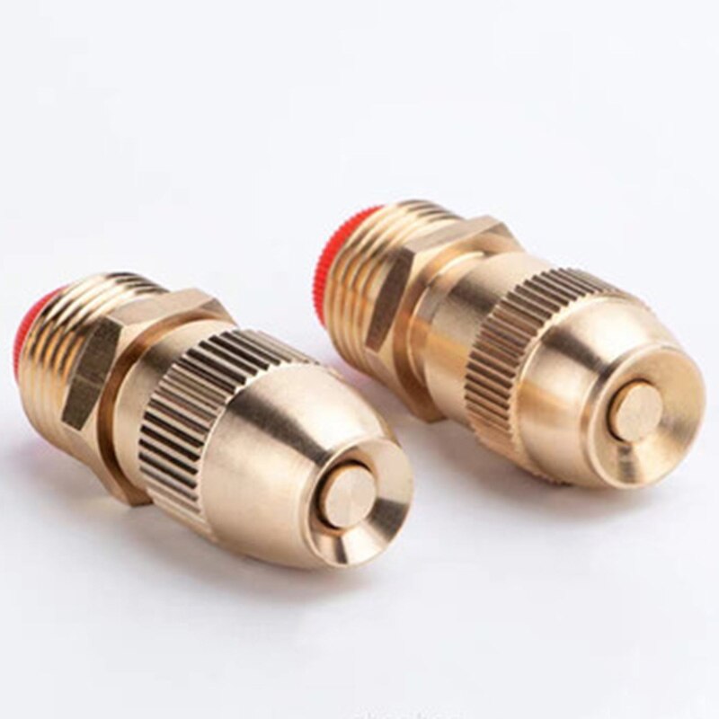 10Pcs 1/2 inch Adjustable Sprinkler Middle Distance Sprinkler Brass Nozzle Garden Lawn Irrigation Watering Fittings