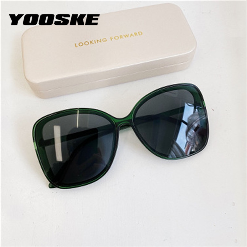 Yooske oversized ronde cat eye zonnebril dames heren vintage heldere gradiënt zonnebril retro brillen  uv400