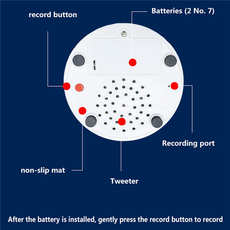 Pulsanti di addestramento registrabili per cani di piccola taglia cicalino di addestramento per animali domestici strumento di conversazione per animali dispositivo di comunicazione pulsante di registrazione vocale giocattolo per cani