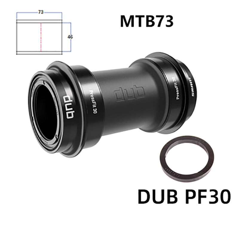 SRAM Bike DUB Bottom Bracket BSA 68mm 73mm Thread BB30 PF30 Central Movemnt DUB PF92 Press Fit 92mm Pressfit Axis: PF30 DUB