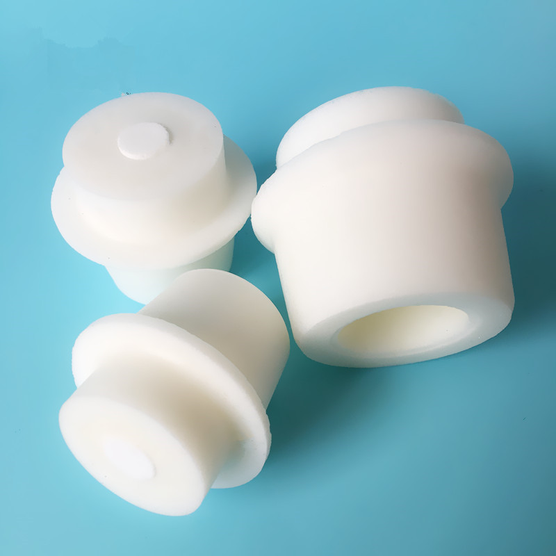Conical flask silicone stopper 21-25mm, Erlenmeyer flask plug with sand core for 100ml Triangle bottle silicone foam lid 10pcs