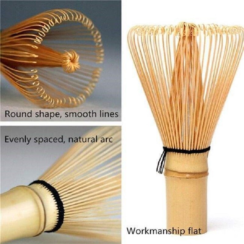 Japanese Ceremony Bamboo Whisk Traditional Scoop & Tea Spoon Green Tea Chasen Brush Kitchen Tools Green Tea Sets Accessories