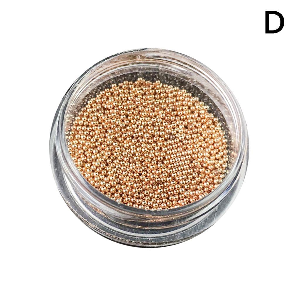 0.8mm 3d Metalen Staal Kralen Roestvrij Staal Voor Nagels Art Accessoires Gold Nail Kralen Micro Nail Art Decoraties Studs